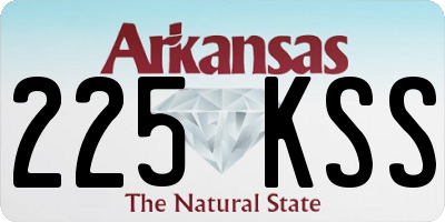 AR license plate 225KSS