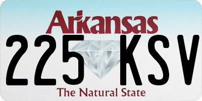 AR license plate 225KSV