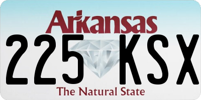 AR license plate 225KSX