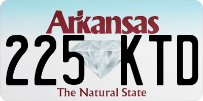 AR license plate 225KTD