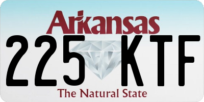 AR license plate 225KTF