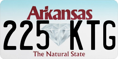AR license plate 225KTG