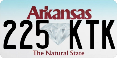 AR license plate 225KTK