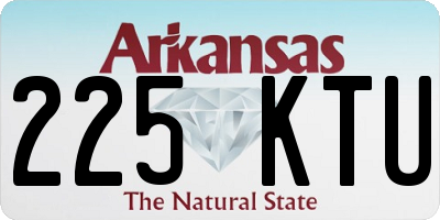 AR license plate 225KTU