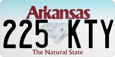 AR license plate 225KTY