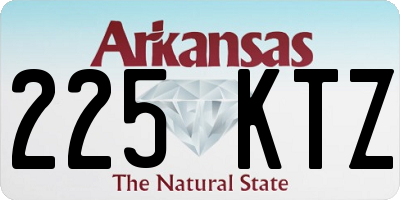 AR license plate 225KTZ