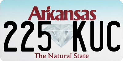 AR license plate 225KUC