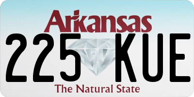AR license plate 225KUE