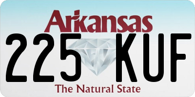 AR license plate 225KUF
