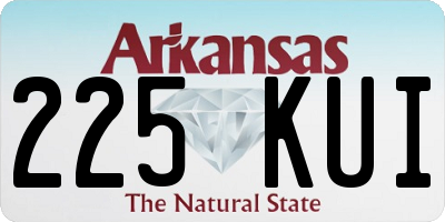 AR license plate 225KUI