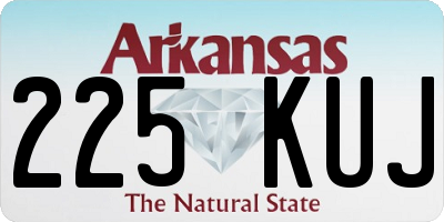 AR license plate 225KUJ