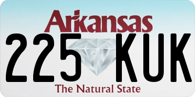 AR license plate 225KUK