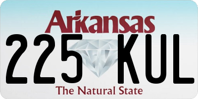 AR license plate 225KUL