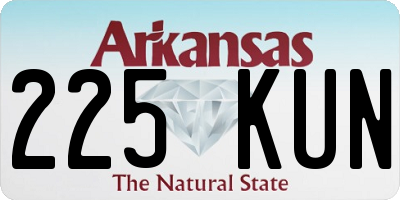 AR license plate 225KUN