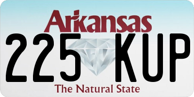 AR license plate 225KUP