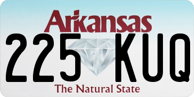 AR license plate 225KUQ