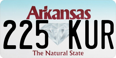 AR license plate 225KUR