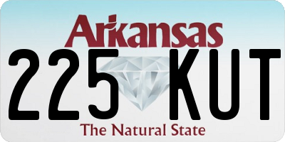 AR license plate 225KUT