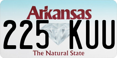 AR license plate 225KUU