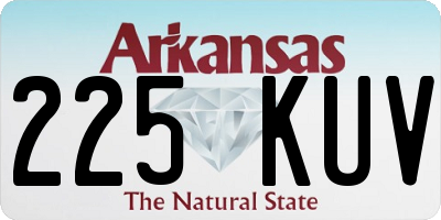 AR license plate 225KUV