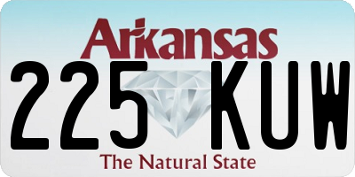 AR license plate 225KUW