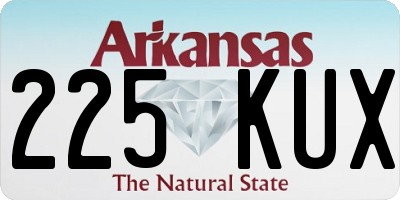 AR license plate 225KUX