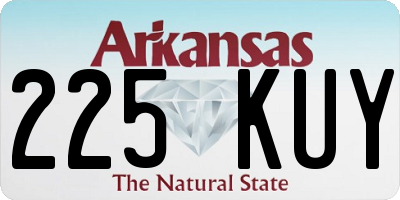 AR license plate 225KUY