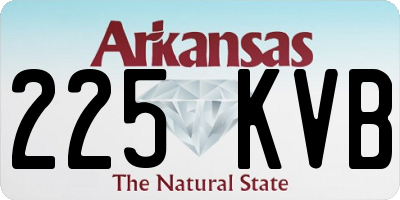 AR license plate 225KVB