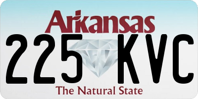 AR license plate 225KVC