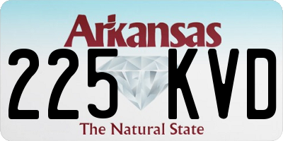 AR license plate 225KVD