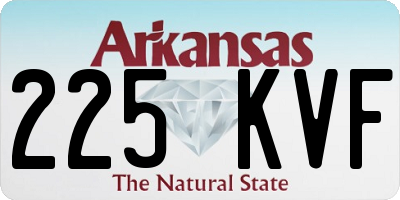 AR license plate 225KVF