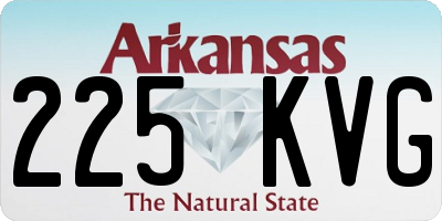AR license plate 225KVG