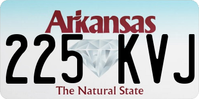 AR license plate 225KVJ