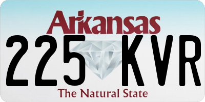 AR license plate 225KVR