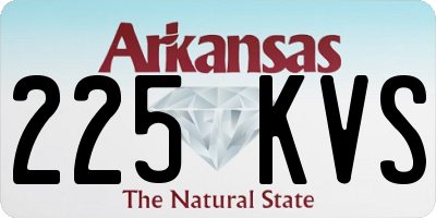 AR license plate 225KVS