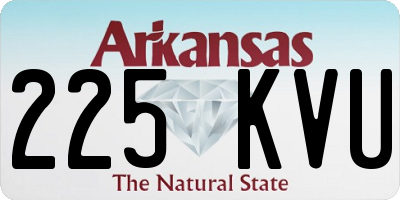 AR license plate 225KVU