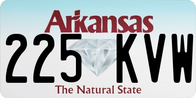 AR license plate 225KVW