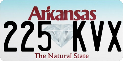 AR license plate 225KVX