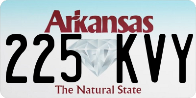 AR license plate 225KVY