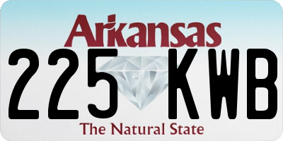 AR license plate 225KWB