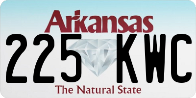 AR license plate 225KWC