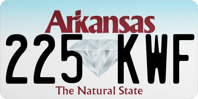 AR license plate 225KWF