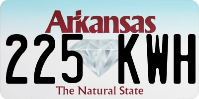 AR license plate 225KWH
