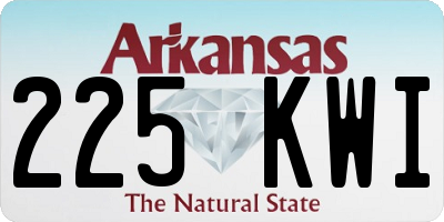 AR license plate 225KWI