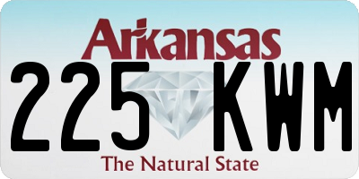 AR license plate 225KWM