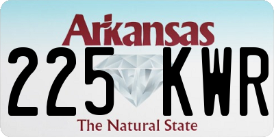 AR license plate 225KWR