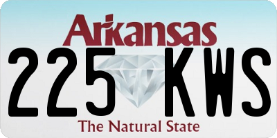 AR license plate 225KWS