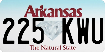 AR license plate 225KWU