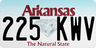 AR license plate 225KWV