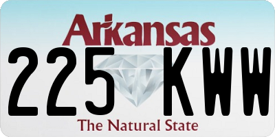 AR license plate 225KWW